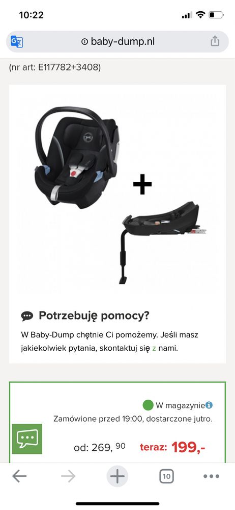 Łupina cybex aton 5 z baza isofix