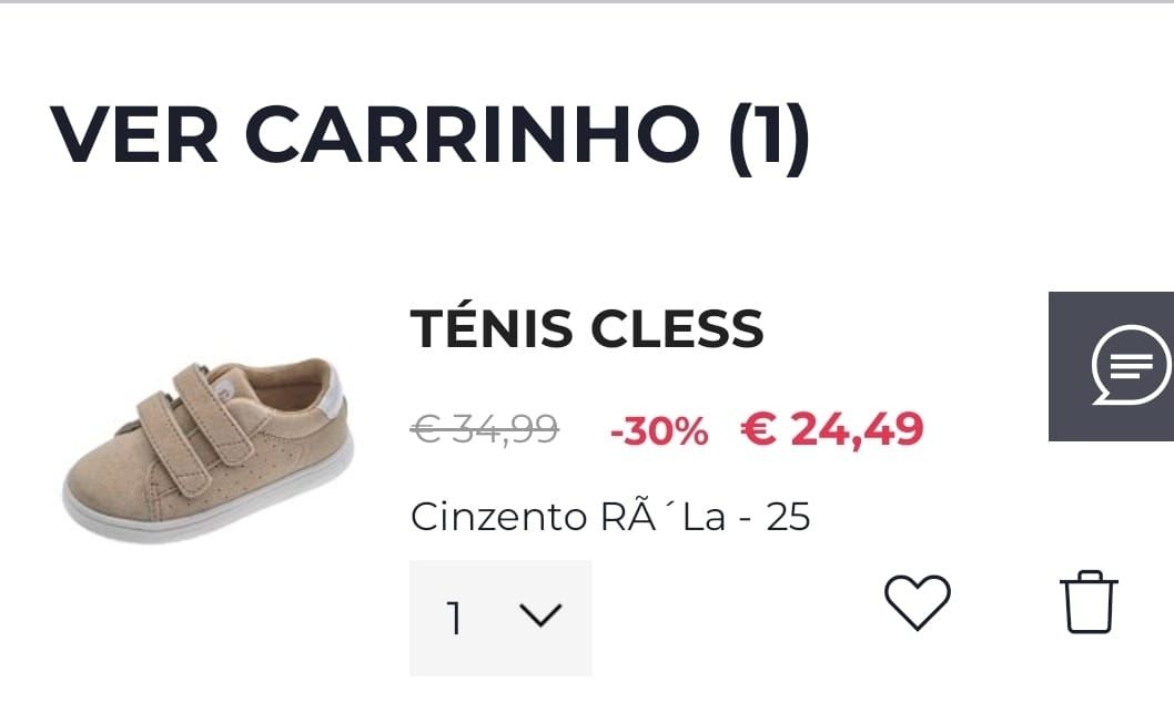 Sapatos criança da Chicco n24 novos