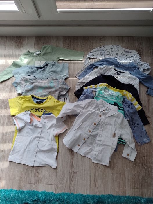 Mega paka ubranek dla chłopca. 6-9, 9-12. 68-84. 180szt+. 1.6zł/sztuka