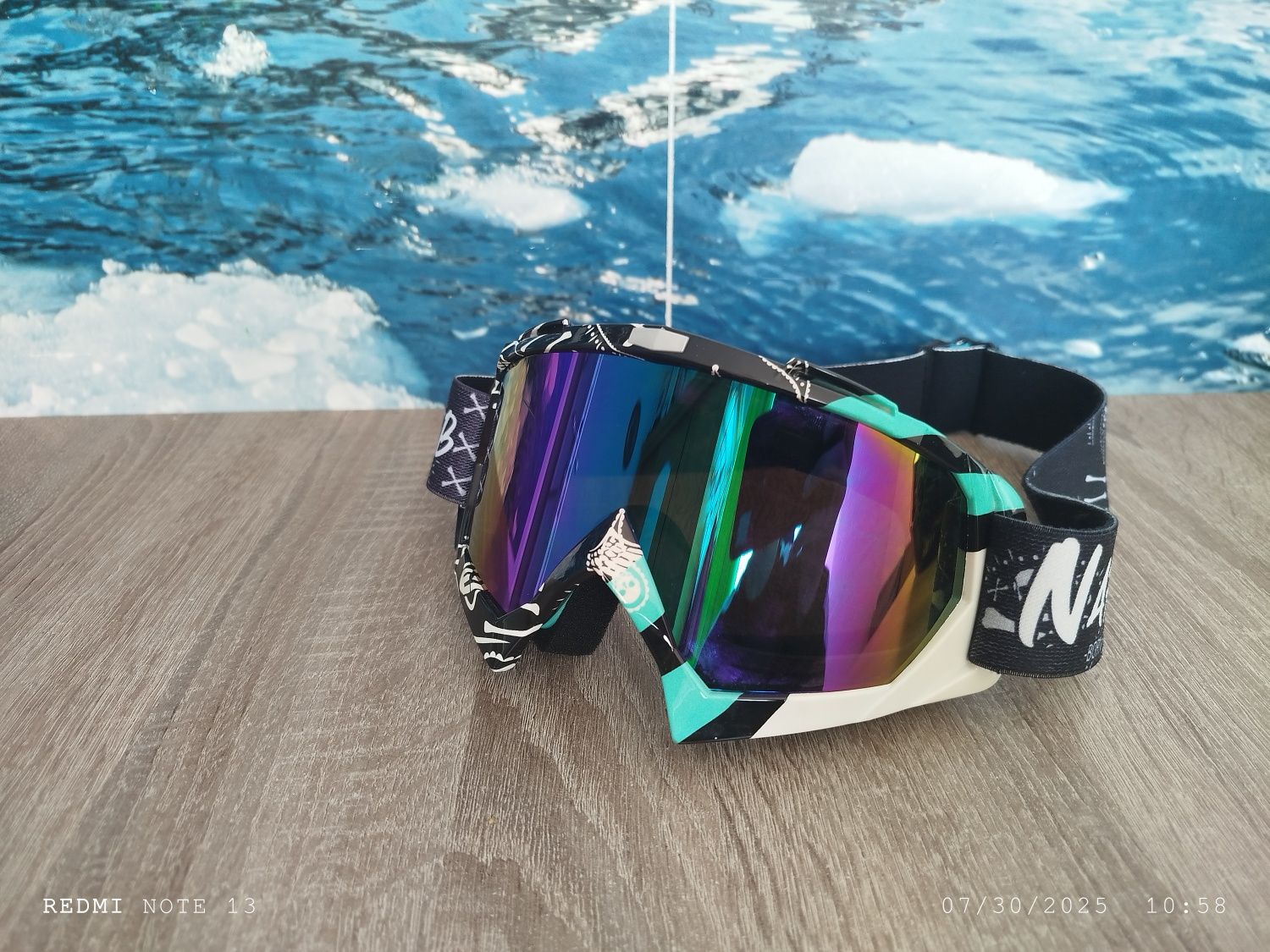 Kask crossowy + gogle