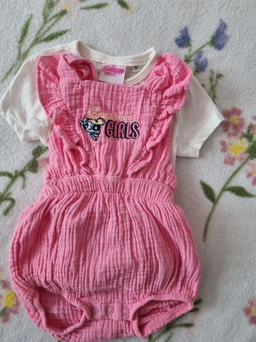 Komplet niemowlecy dla dziewczynki r. 74