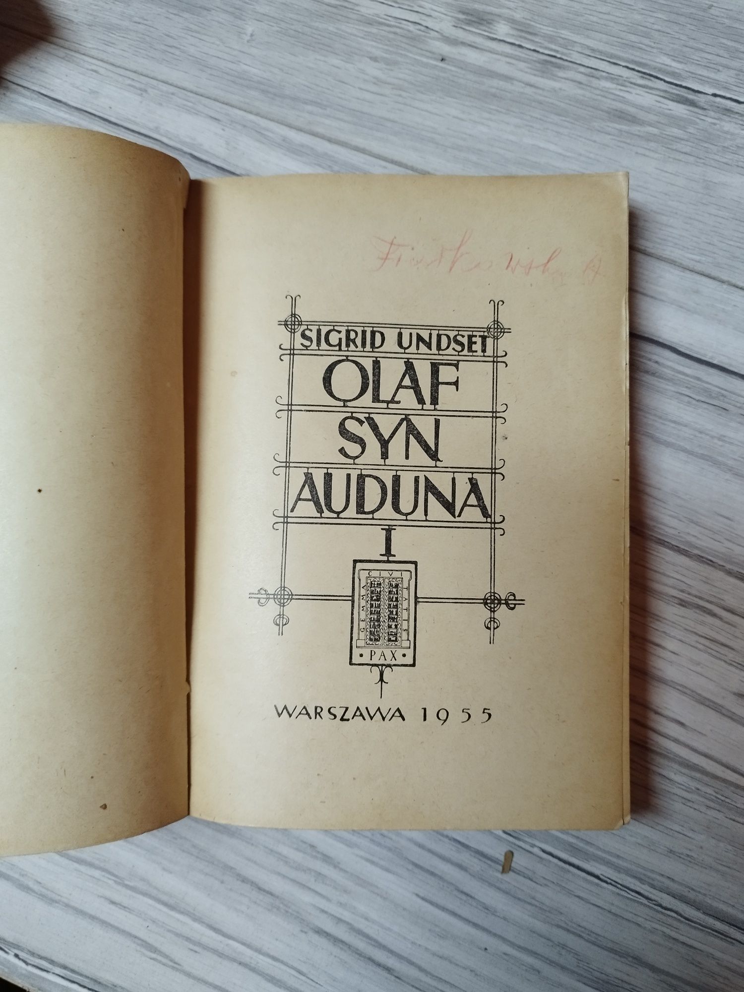 Sigrid Undset Olaf Syn Auduna