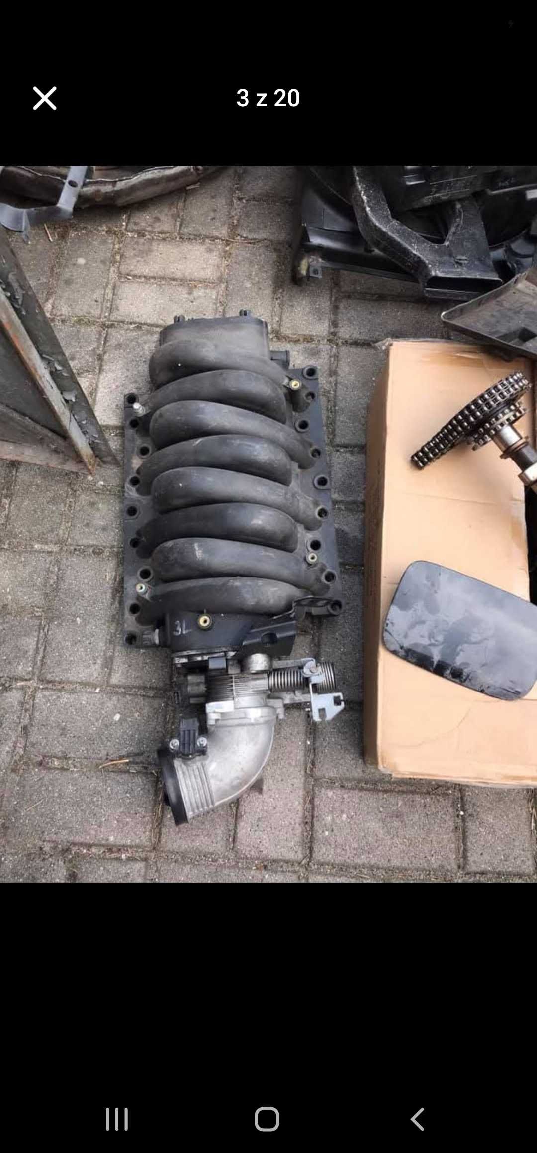 Kolektor ssacy + przepustnica bmw e38 m60b30