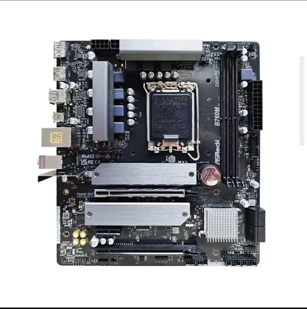Материнська плата ASRock B660M DDR4, ASRock B760M DDR5 s1700 Нова, !
