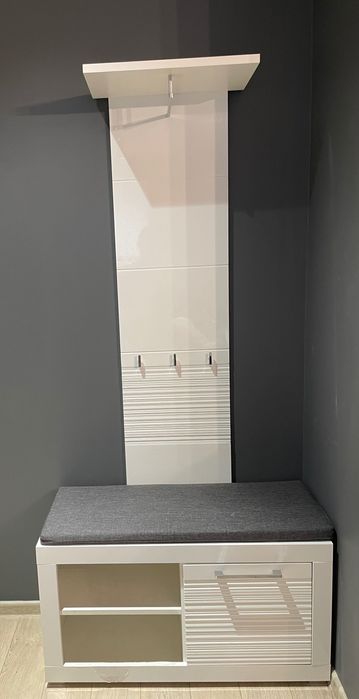 Zestaw do przedpokoju siedzisko i wieszak BRW flames