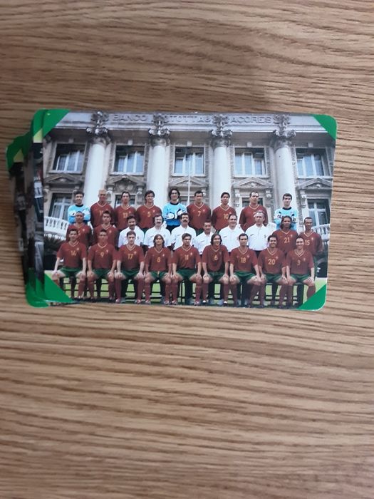 Baralho de cartas da selecção portuguesa edição especial EURO 2000