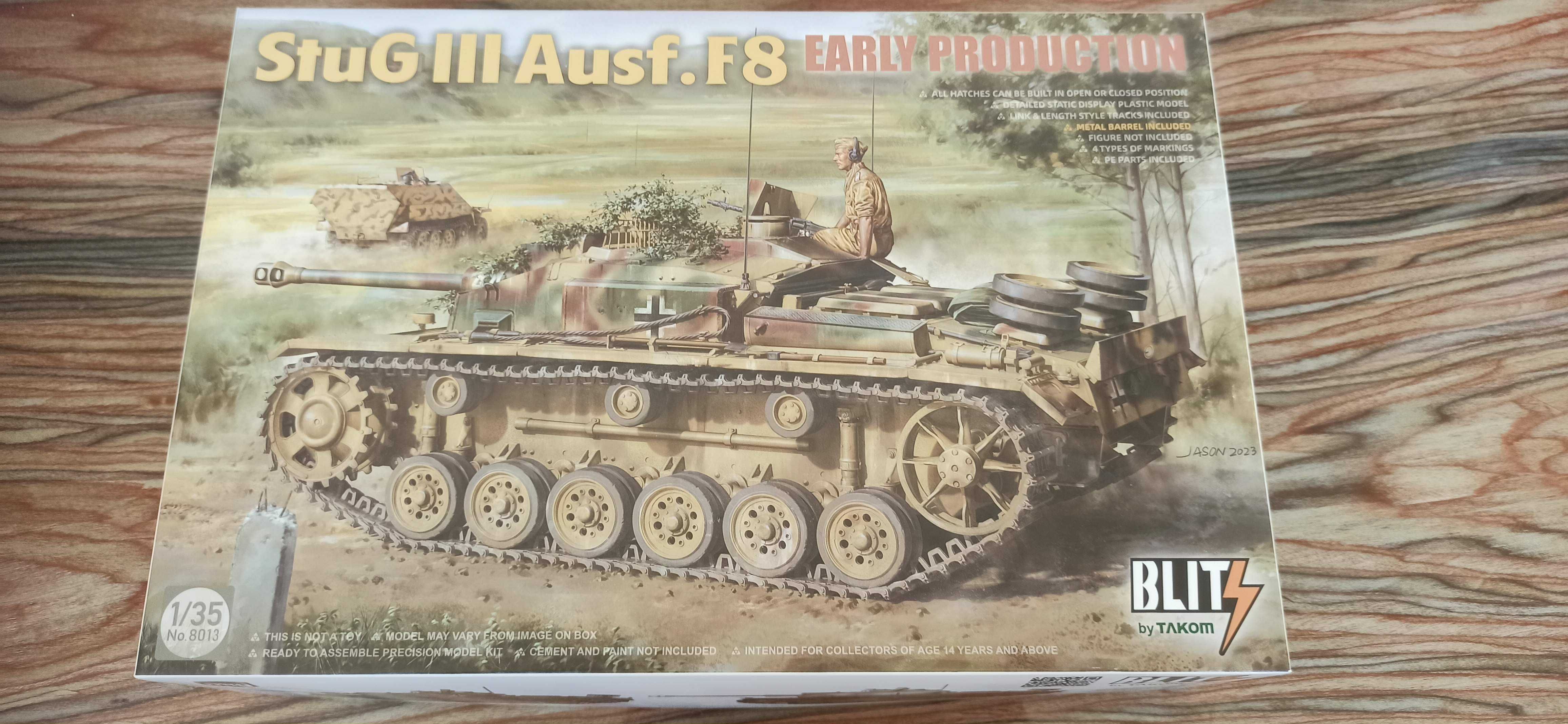 Model do sklejania 1/35 Takom 8013 StuG lll ausf. F8
