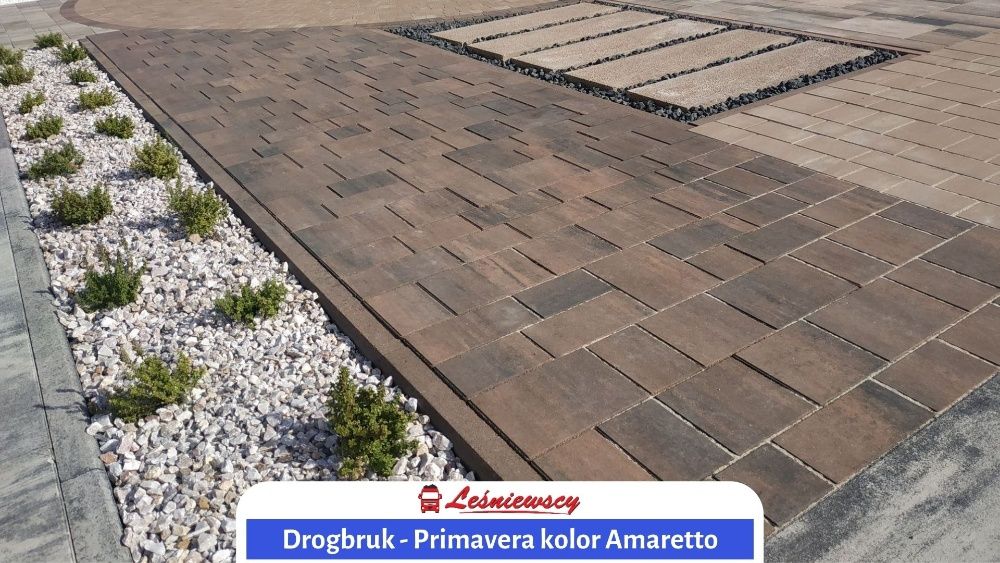 Kostka brukowa DROGBRUK-Primavera-Amaretto brąz-na podjazd/taras!