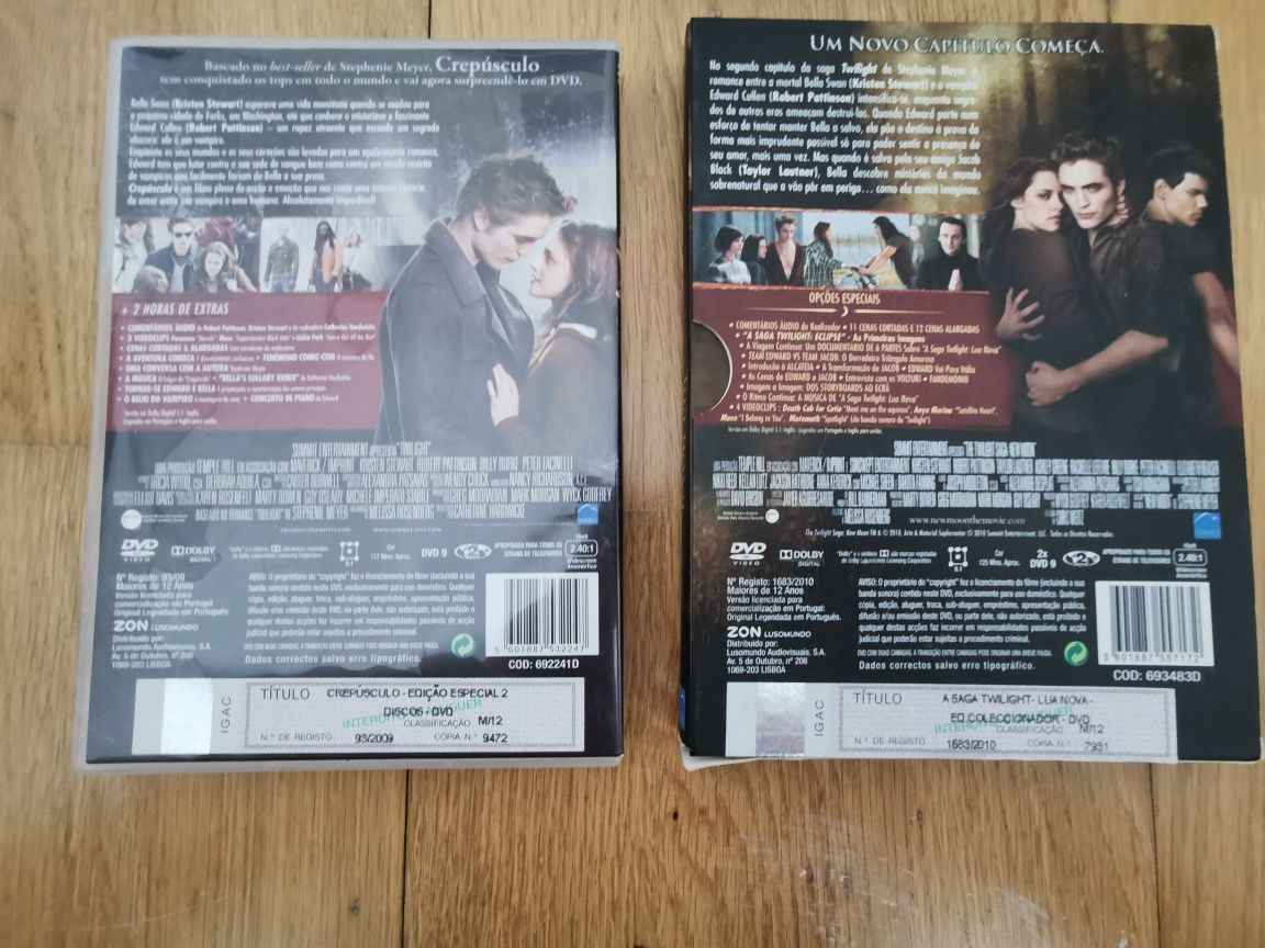 DVD Crepúsculo e Lua Nova (edição Colecionador)