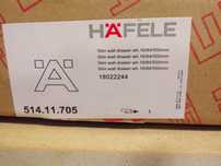 Szuflada hafele slim l500 h84 biała