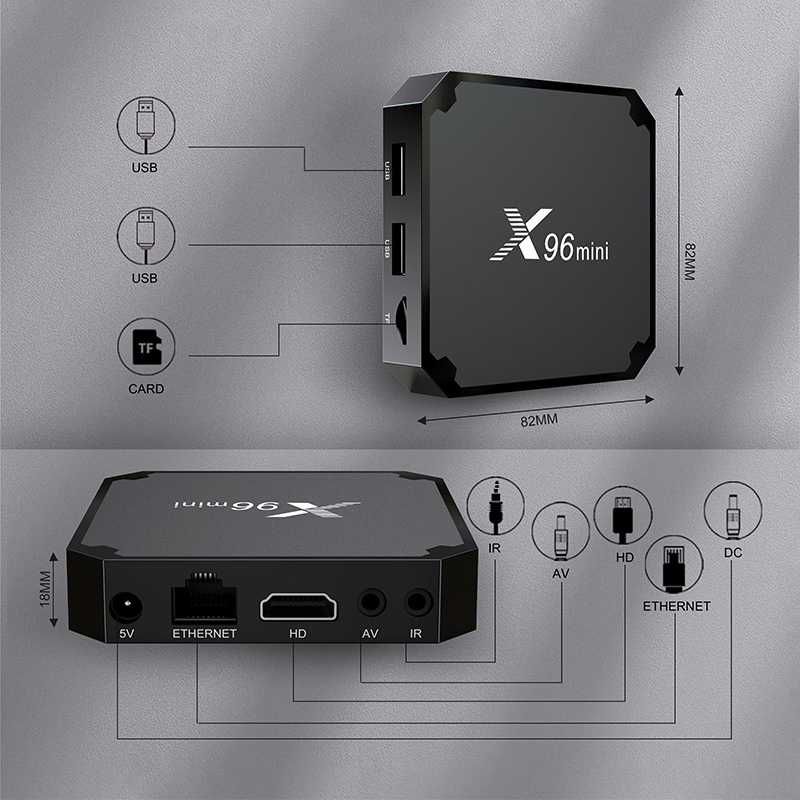 ТВ приставка X96 mini 2023 S905 W2 2/16 Гб Smart TV Box Android 11