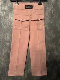 Spodnie z prostą nogawką EF - zlote guziki  r. L