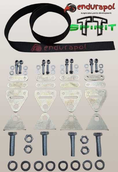 Kit 2 cintas limitadoras de suspensão ajustáveis