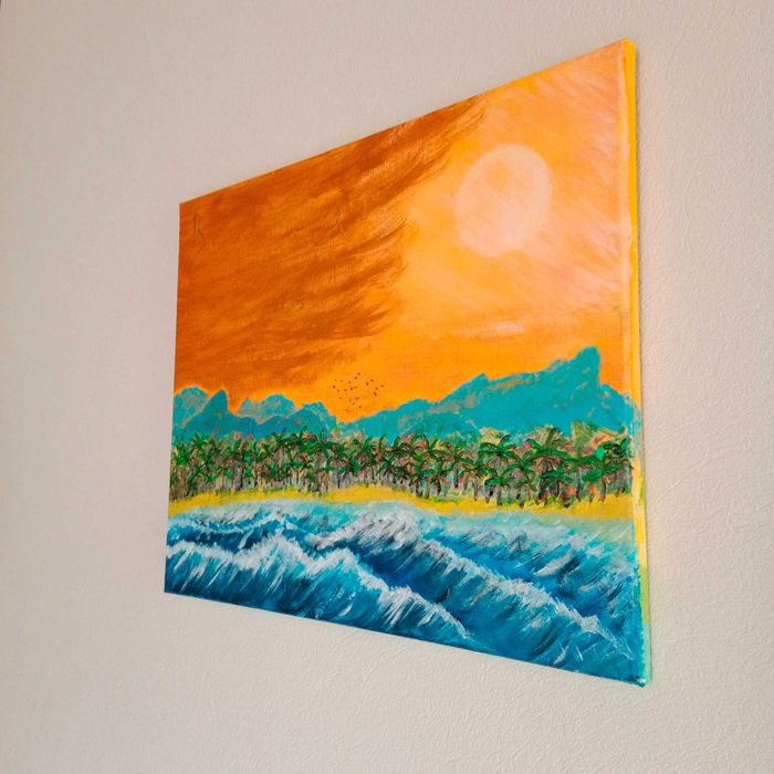 "Calima" - akryl 40x50cm Bożek