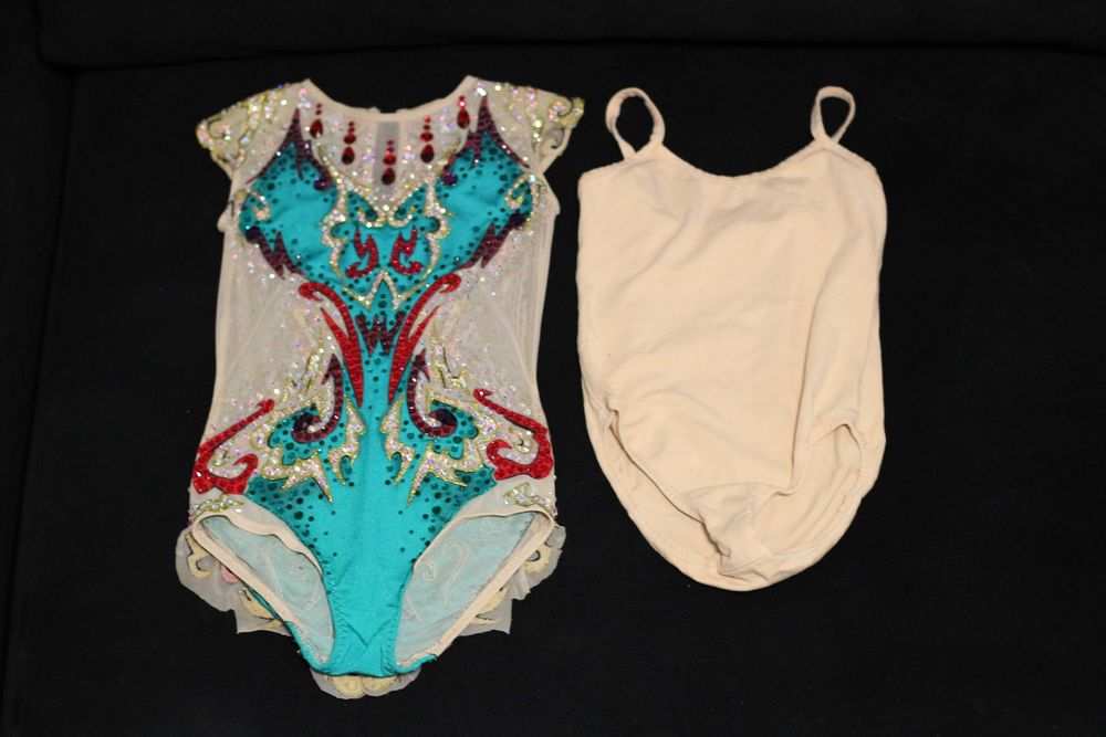 Купальник для художньої гімнастики 128 р + підкупальник