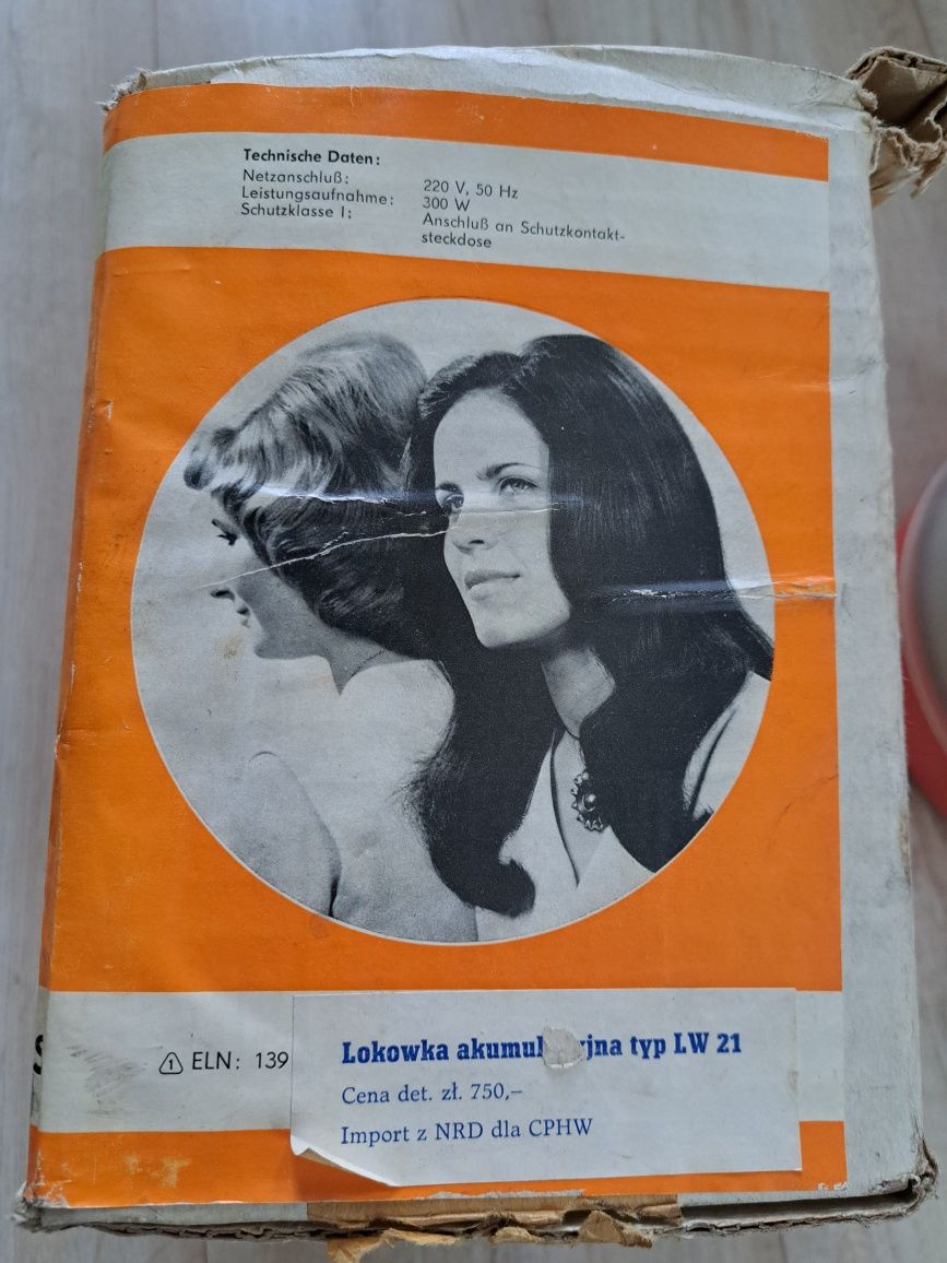 Lokówka Thelta Thermolock LW 21 PRL DDR NRD kolekcjonerska