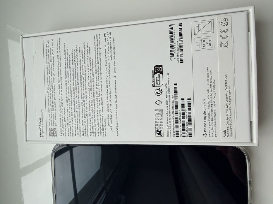 Iphone 16 pro max 256 gb