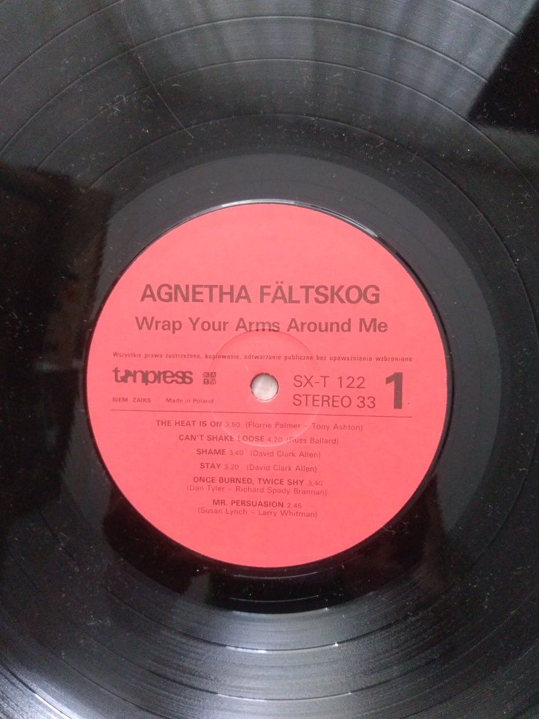 Agnetha Faltskog. Wrap Your Arms Around Me. Winyl