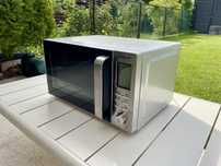 Kuchenka mikrofalowa SILVERCREST SMW 800 F2, srebrna, 800 W grill