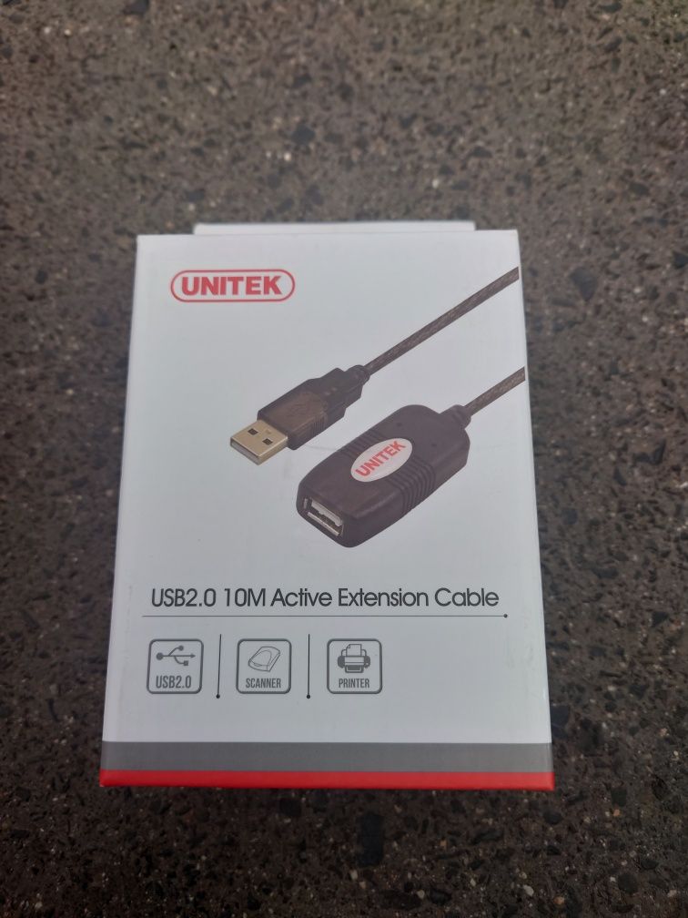 Unitek Y-272 Aktywny przedłużacz USB A-A, 2.0, wtyk/gniazdo, 10m