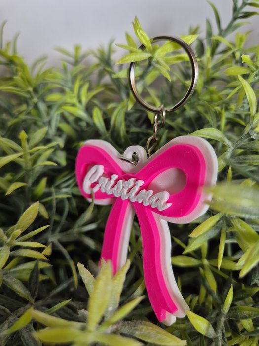 Porta-chaves Laço Rosa com Nome Personalizável 

Pode solicitar qualqu