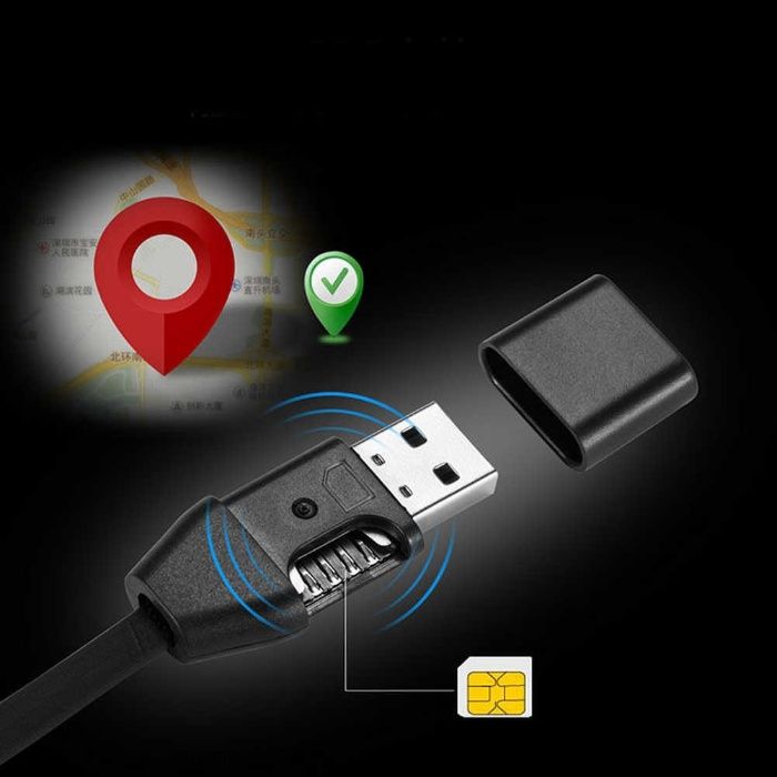 Micro GPS tracker » Inteligente » dissimulado em cabo USB