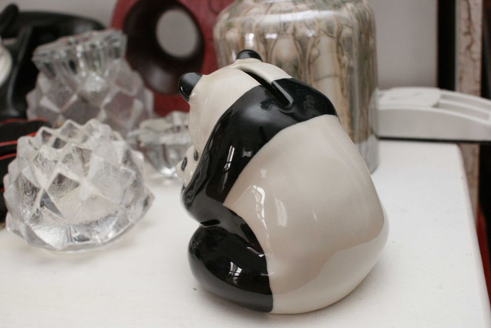 Wade England skarbonka Miś Panda Pandy 11cm porcelana