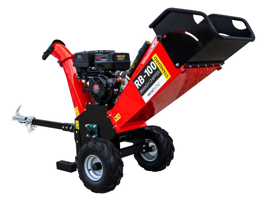 Rębak spalinowy REMET RB-100 == rozdrabniacz do ogrodu sadu
