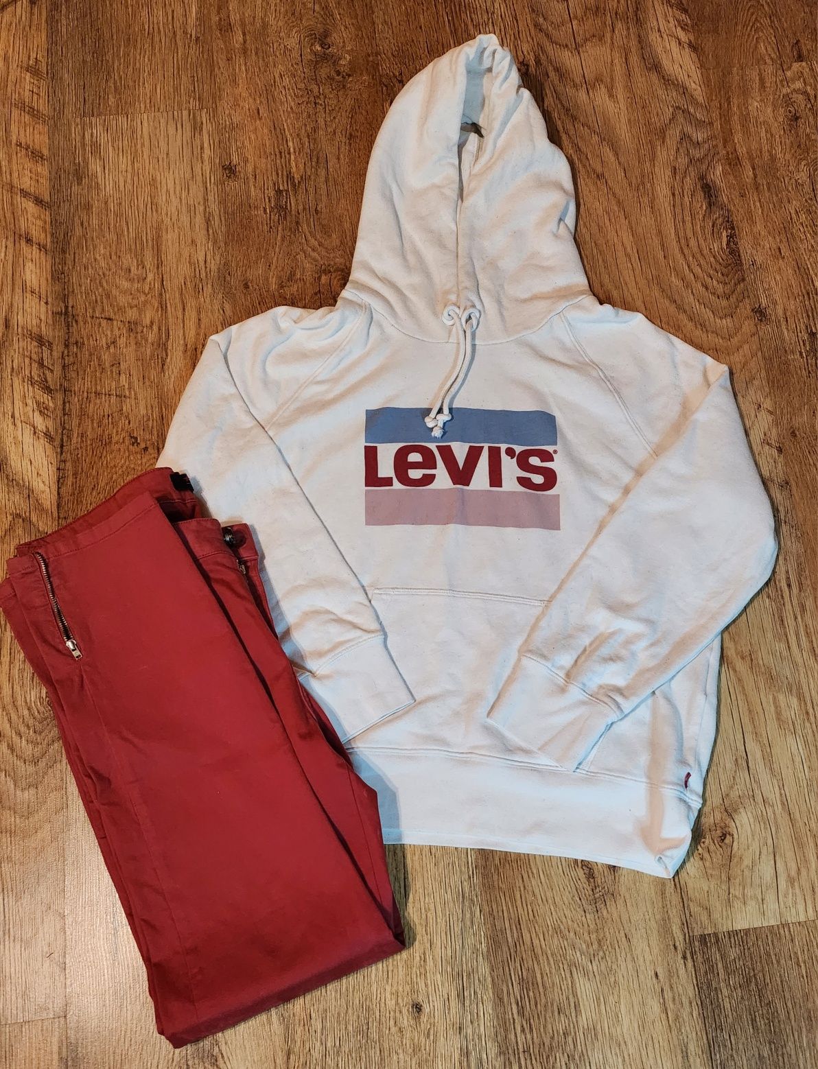 Bluza męska z kapturem biała Levi's