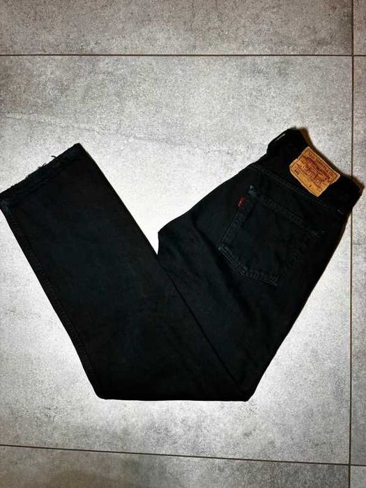 Spodnie Levi’s 501 Jeans W30 L31 Czarne Szerokie Damskie