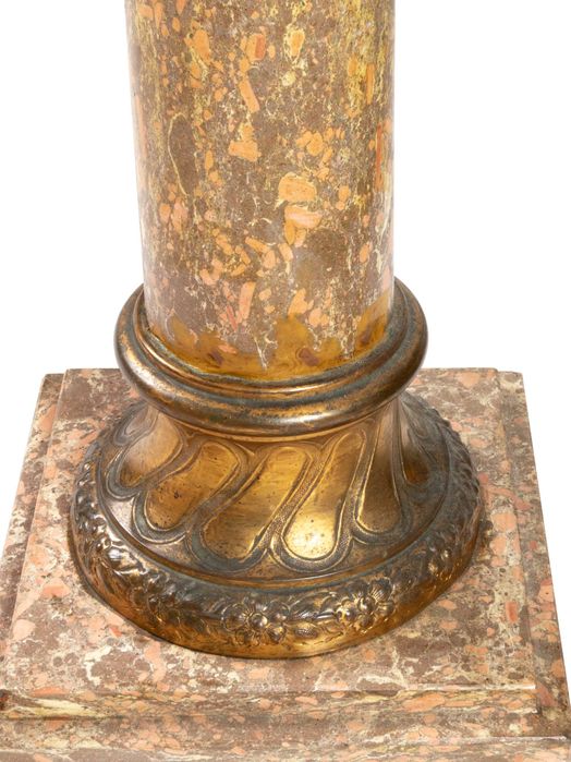 Coluna Mármore Bronze Jaune Napoleão III | século XIX