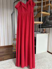 Piekna malinowa suknia hiszpanka 36 emo