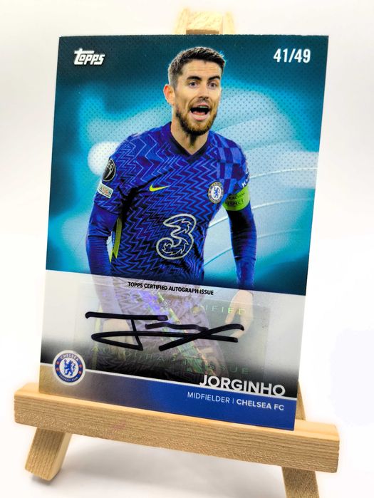 Karta Topps Jorginho Chelsea Autograf 41/49 Limitowana