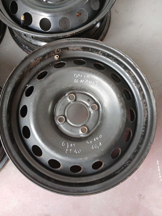 Felgi stalowe Dacia Renault Nissan 4x100 et40 6j15  czujniki  TPMS
