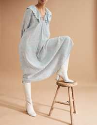 Натуральна повітряна сукня , плаття із нової колекції  Zara