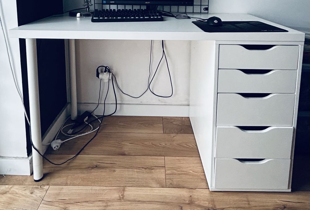 Biurko ikea lagkapten białe