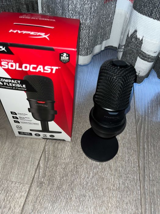 Mikrofon HyperX SoloCast – mikrofon USB | Czarny | Używany