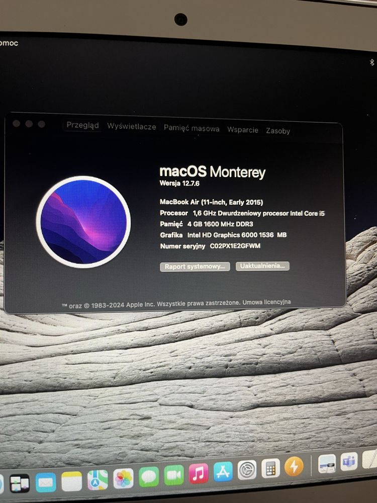 Apple MacBook 11” rok 2015 4GB/128