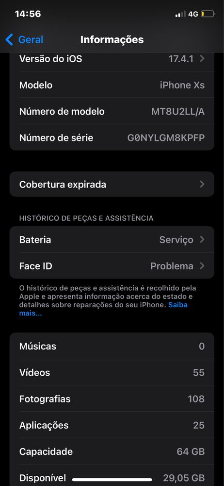 Troco iPhone xs 64Gb