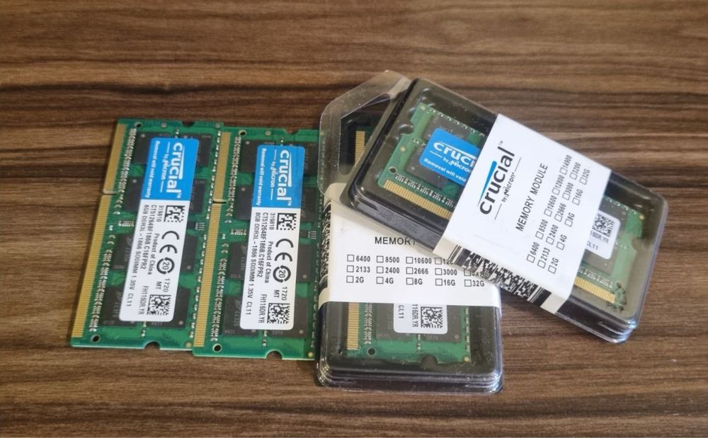 Продаю оперативну памʼять Crucial DDR3L 8 ГБ, 1866 МГц SODIMM, non-ECC