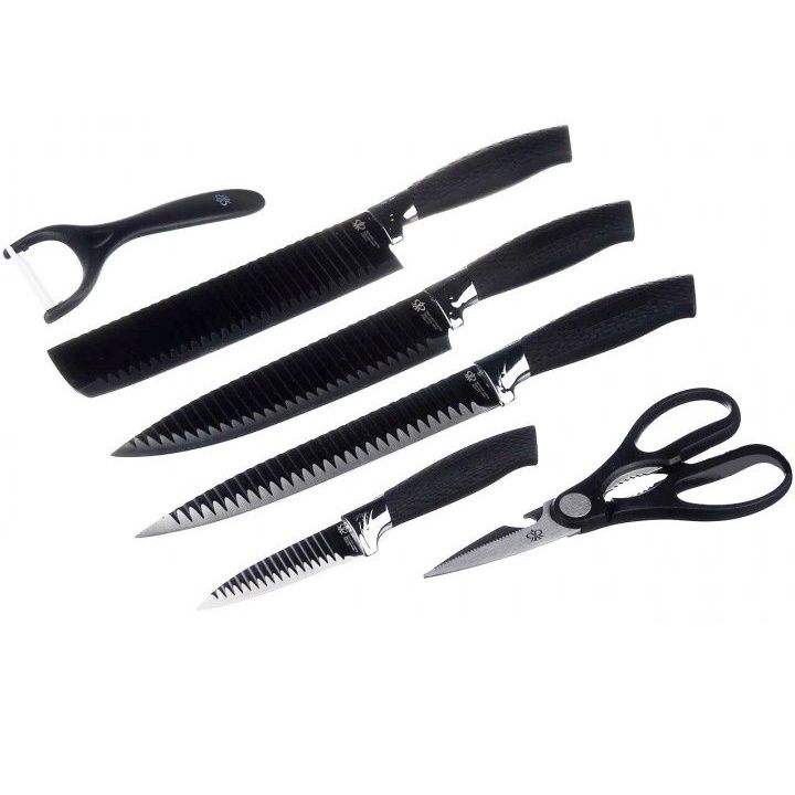 Набір кухонних ножів із сталі 6 предметів Genuine King-B0011, набір