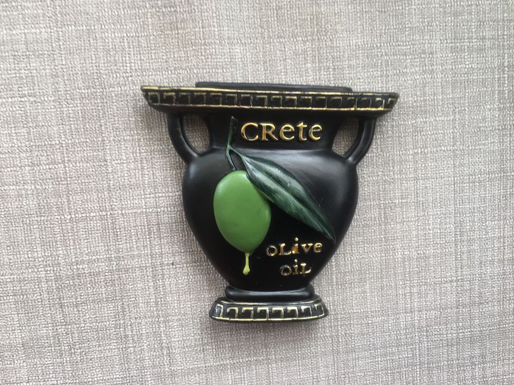 Magnes na lodówkę 3D z Grecji z Krety - Grecja Kreta oliwki oliwa dzba