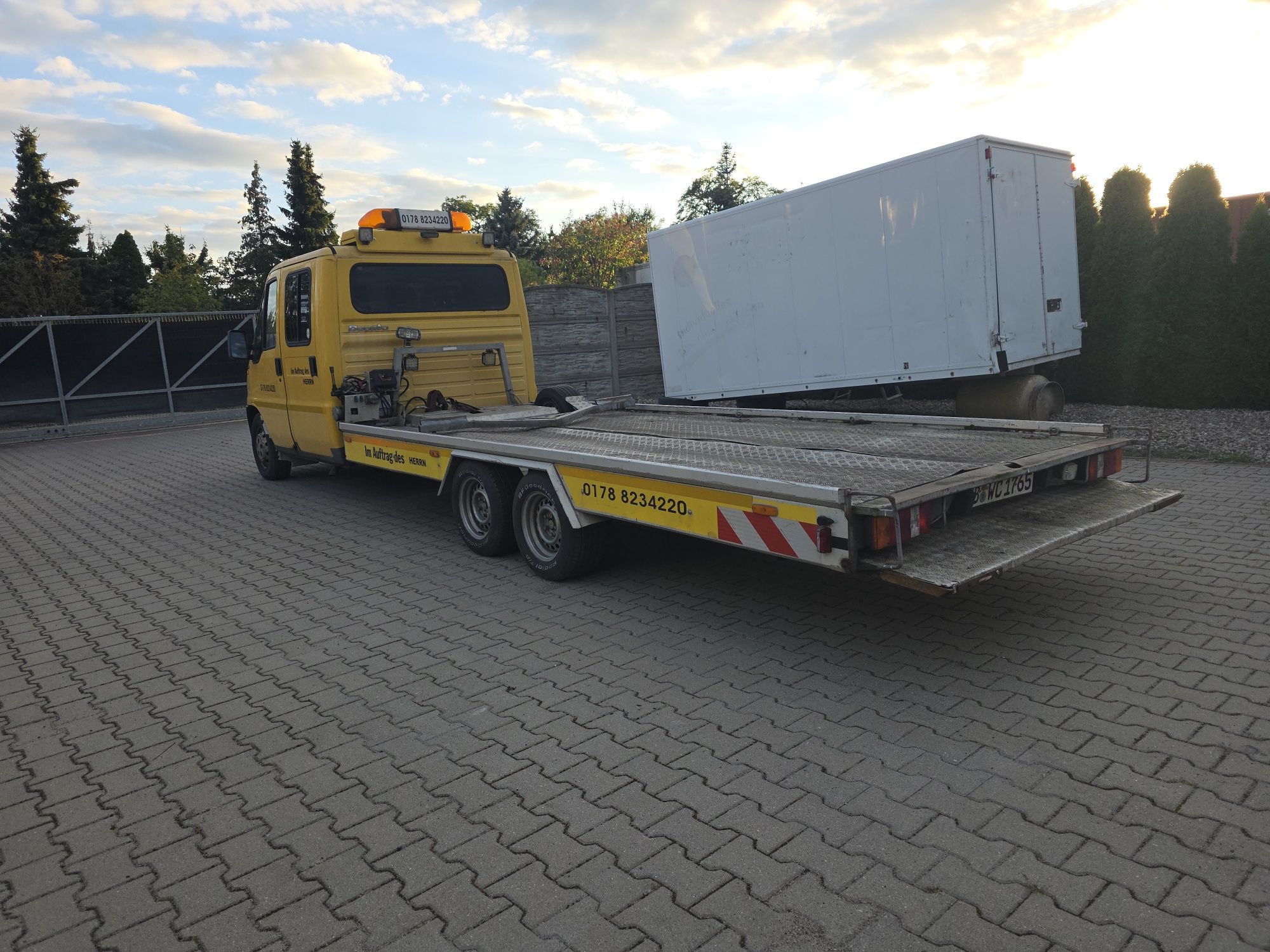 Pomoc drogowa najazd Adac algema fiat Ducato 2.5tdi