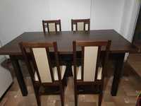 Stół do jadalni + 4 krzesła- komplet
