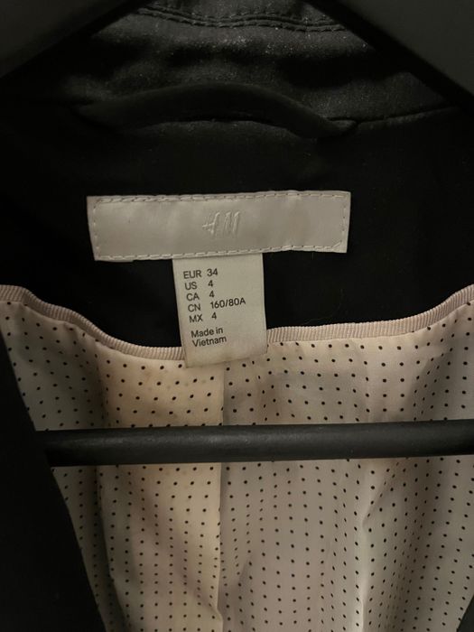 Marynarka żakiet czarna H&M. Rozm. XS.