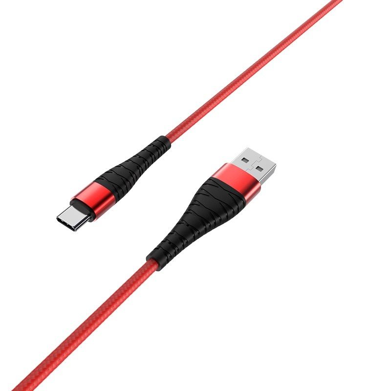 Borofone Kabel Bx32 Munificent - Usb Na Typ C - 3A 1 Metr Czerwony