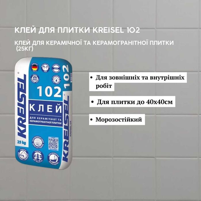 Клей для плитки Kreisel 104 NANOFIX T04 для  керамогранітної плитки