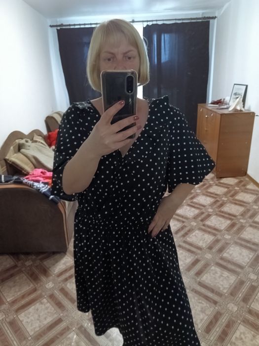 Сарафан сукня великого розміру жіноча. Трикотажна зимня.