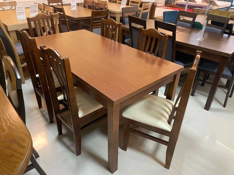 (52GR) Stół rozkładany + 6 krzeseł, wyprzedaż 899 zł