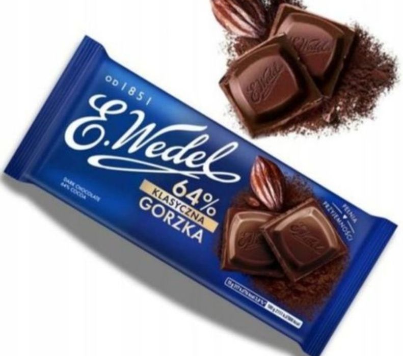Zestaw 20 x czekolada Wedel gorzka 64% kakao